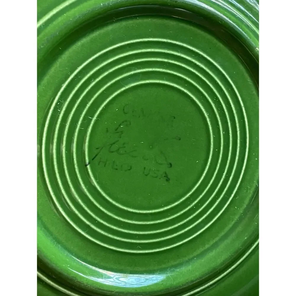 Vintage Fiestaware Forest Green Set: 9.5